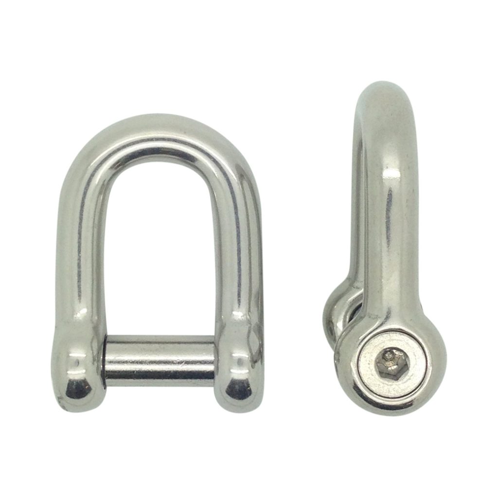 Wire Rode Shackle Stainless Steel Hexagon Socket Countersunk Dee Shackle - Deacon Wire Rope