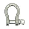 stainless steel screw pin load rated bow shackle