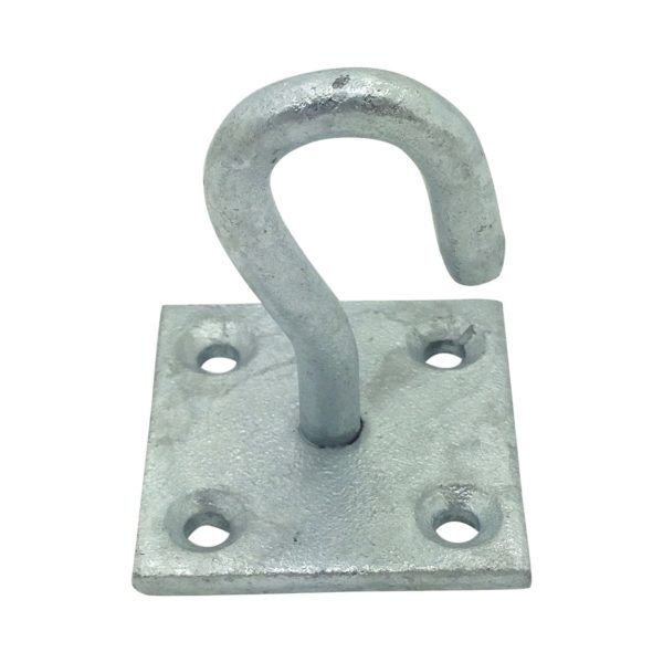 8mm Galvanised Hook on Plate
