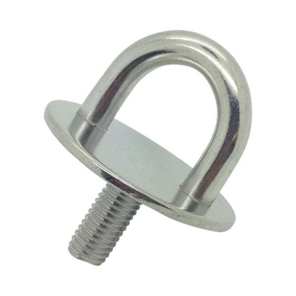 Stainless Steel Round Eye Plate with Threaded Stud
